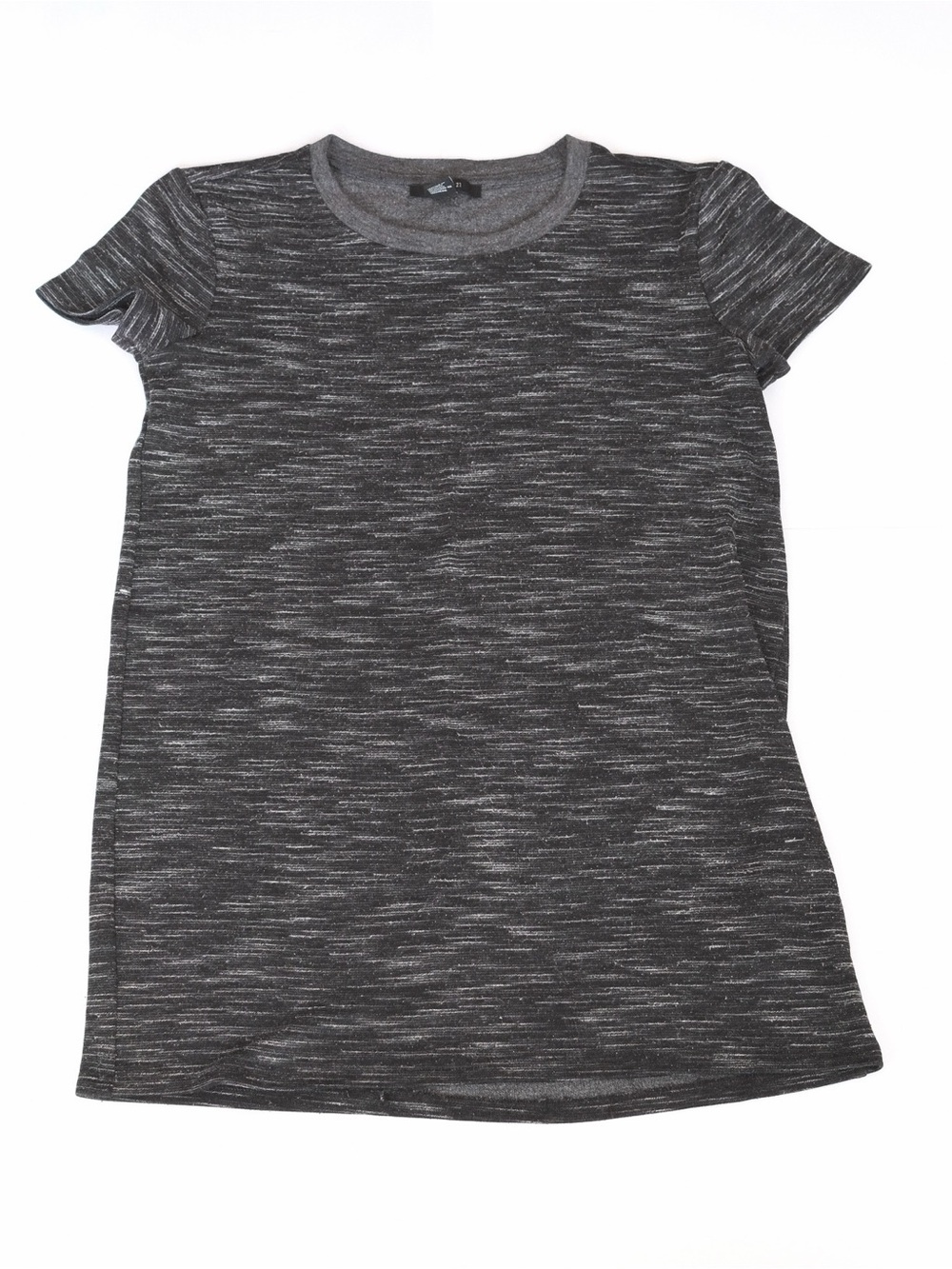 Forever 21 Women's Heather Gray Short Sleeve Long Tee - Size Small S